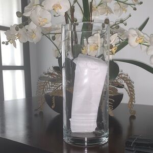 Calvin Klein Clear Glass Vase